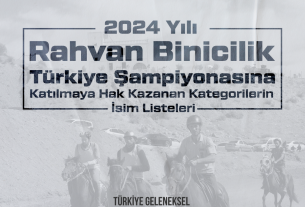 2024 Yılı Rahvan Binicilik Türkiye Şampiyonası Tüm Kategorilerde Müsabakalara Katılmaya Hak Kazananlar İsim Listeleri