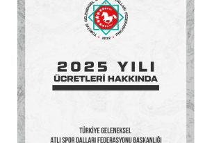 2025 YILI ÜCRETLERİ HAKKINDA DUYURU